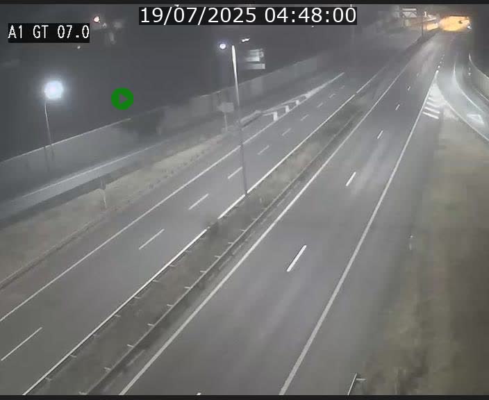 Traffic live webcam Luxembourg Cents - A1 direction Kirchberg - BK 7