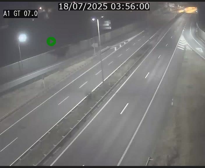 Traffic live webcam Luxembourg Cents - A1 direction Kirchberg - BK 7