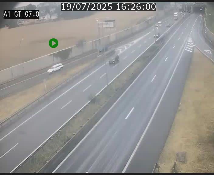 Traffic live webcam Luxembourg Cents - A1 direction Kirchberg - BK 7
