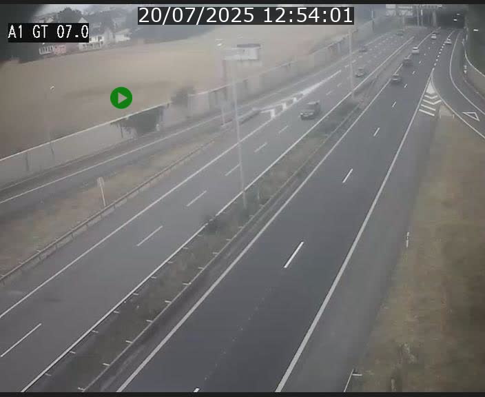 Traffic live webcam Luxembourg Cents - A1 direction Kirchberg - BK 7