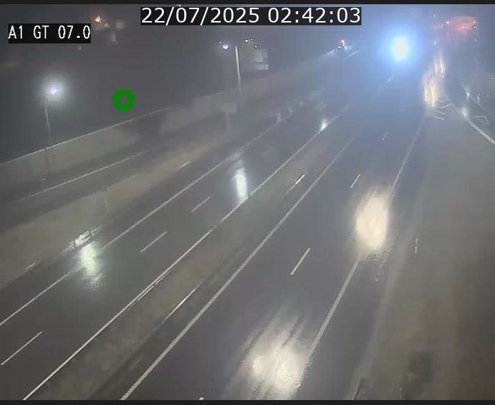Traffic live webcam Luxembourg Cents - A1 direction Kirchberg - BK 7