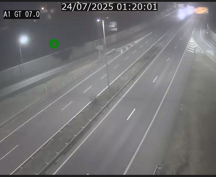 Traffic live webcam Luxembourg Cents - A1 direction Kirchberg - BK 7