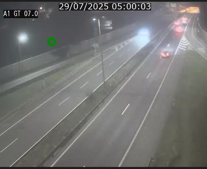 Traffic live webcam Luxembourg Cents - A1 direction Kirchberg - BK 7