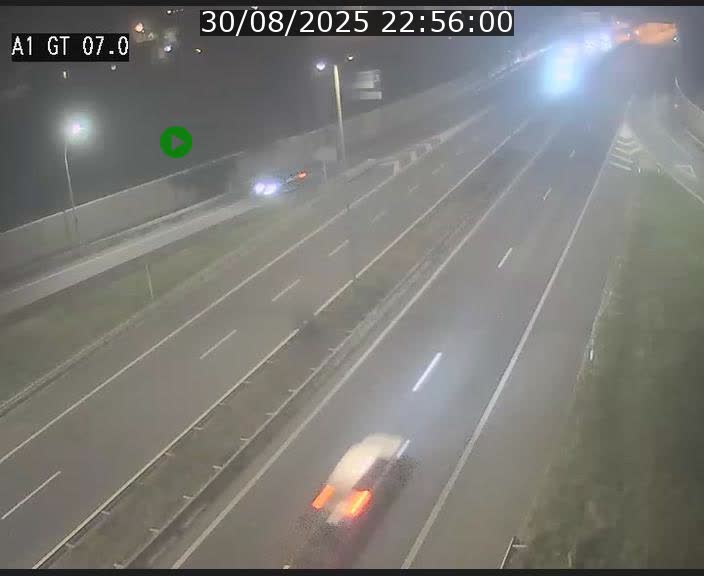 Traffic live webcam Luxembourg Cents - A1 direction Kirchberg - BK 7