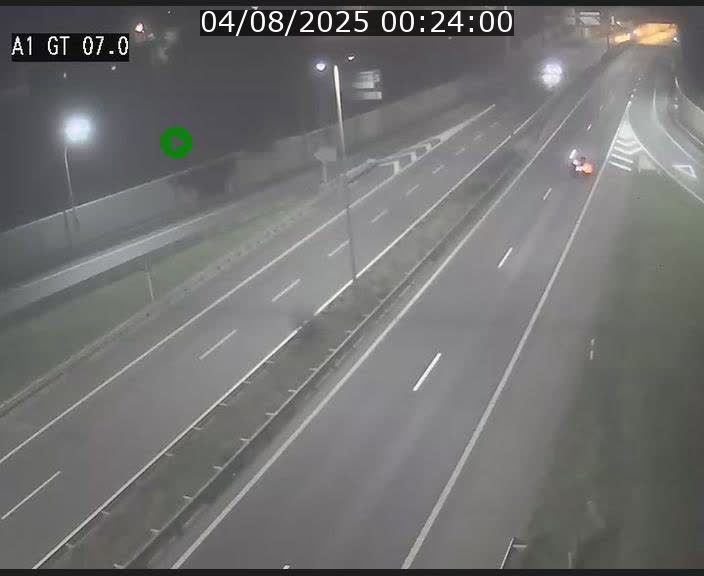 Traffic live webcam Luxembourg Cents - A1 direction Kirchberg - BK 7