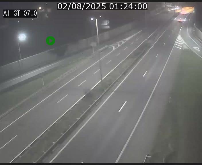 Traffic live webcam Luxembourg Cents - A1 direction Kirchberg - BK 7