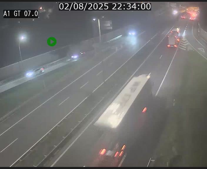 Traffic live webcam Luxembourg Cents - A1 direction Kirchberg - BK 7