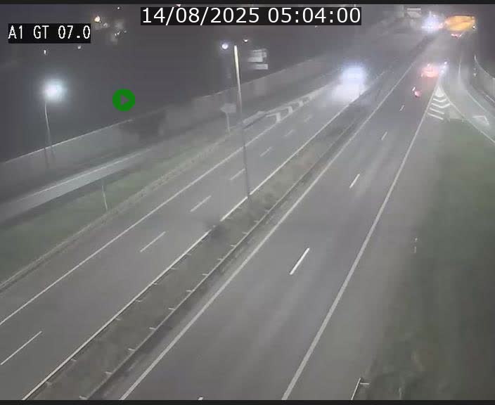 Traffic live webcam Luxembourg Cents - A1 direction Kirchberg - BK 7