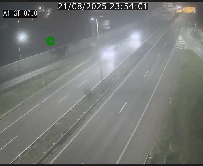Traffic live webcam Luxembourg Cents - A1 direction Kirchberg - BK 7