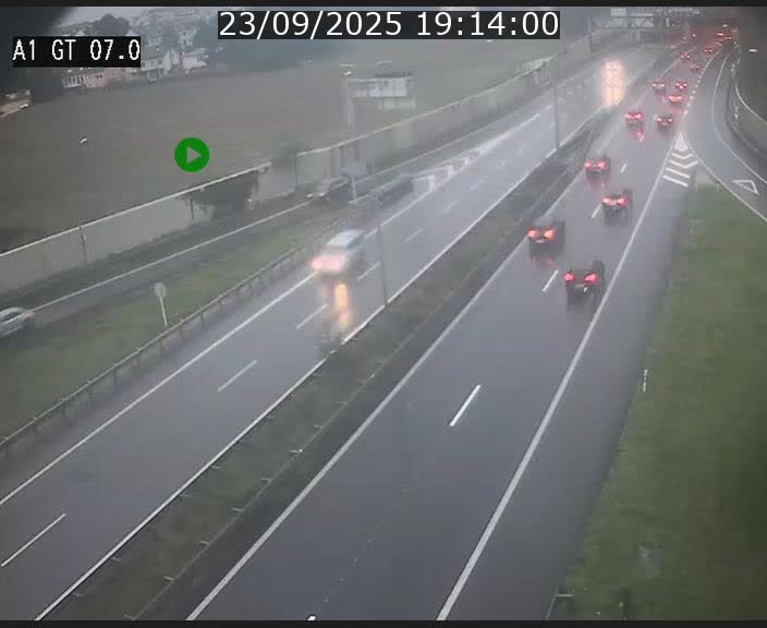 Traffic live webcam Luxembourg Cents - A1 direction Kirchberg - BK 7