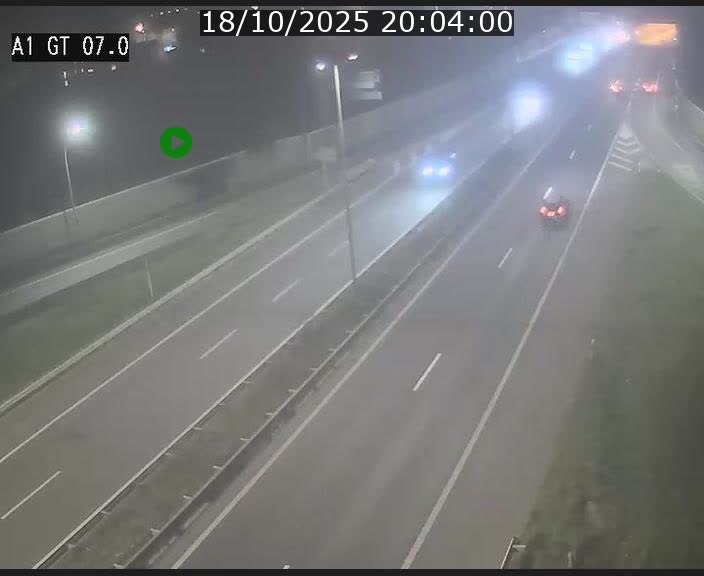 Traffic live webcam Luxembourg Cents - A1 direction Kirchberg - BK 7