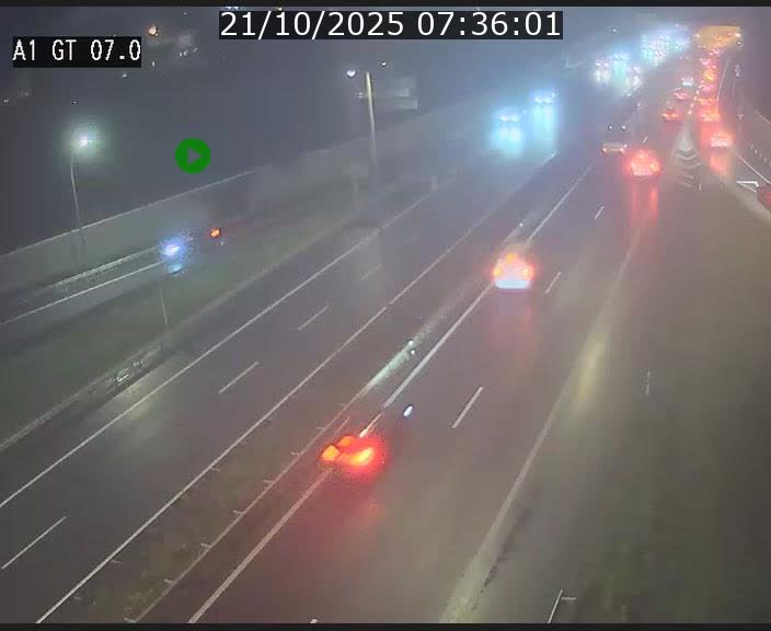Traffic live webcam Luxembourg Cents - A1 direction Kirchberg - BK 7