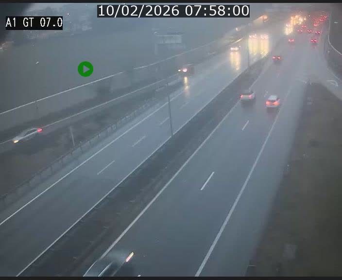 <h2>Traffic live webcam Luxembourg Cents - A1 direction Kirchberg - BK 7</h2>