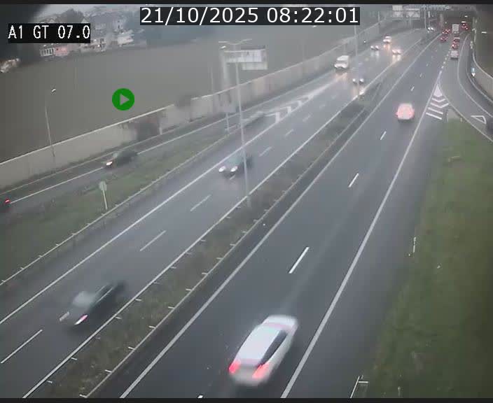 <h2>Traffic live webcam Luxembourg Cents - A1 direction Kirchberg - BK 7</h2>