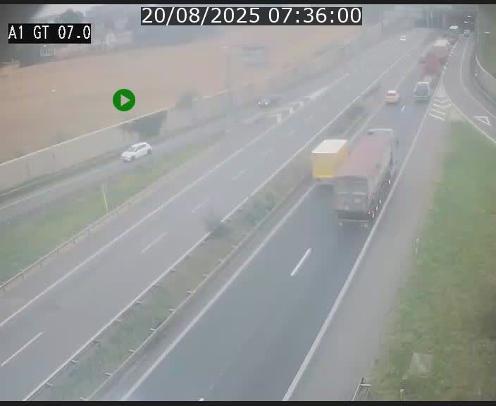 <h2>Traffic live webcam Luxembourg Cents - A1 direction Kirchberg - BK 7</h2>