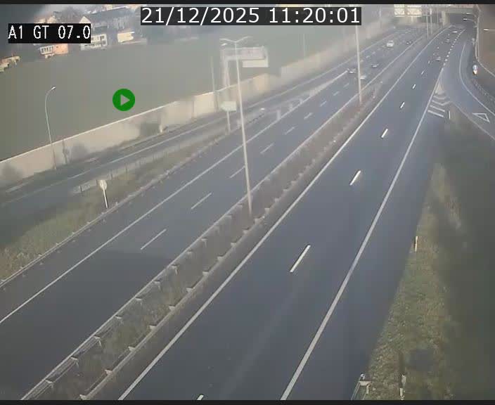 <h2>Traffic live webcam Luxembourg Cents - A1 direction Kirchberg - BK 7</h2>