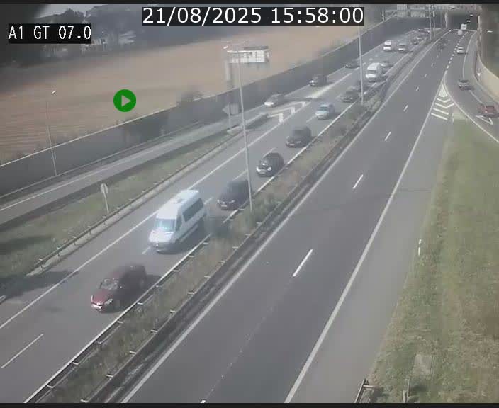 <h2>Traffic live webcam Luxembourg Cents - A1 direction Kirchberg - BK 7</h2>