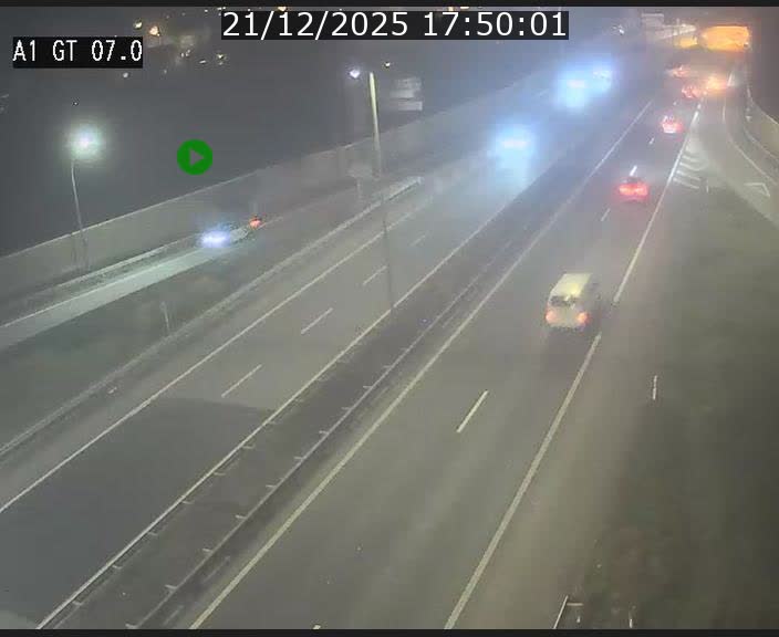 Traffic live webcam Luxembourg Cents - A1 direction Kirchberg - BK 7