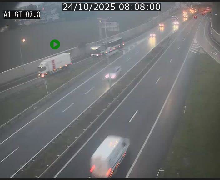 <h2>Traffic live webcam Luxembourg Cents - A1 direction Kirchberg - BK 7</h2>