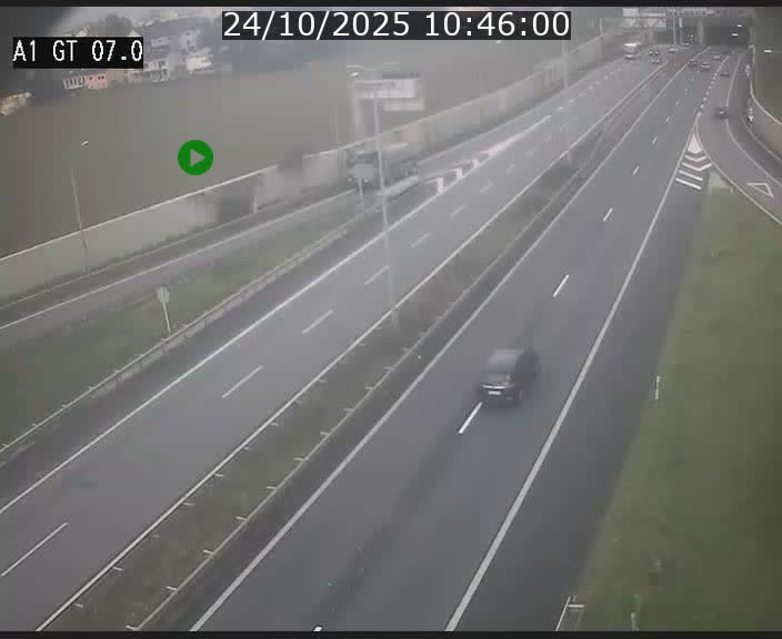 <h2>Traffic live webcam Luxembourg Cents - A1 direction Kirchberg - BK 7</h2>