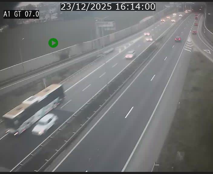 <h2>Traffic live webcam Luxembourg Cents - A1 direction Kirchberg - BK 7</h2>