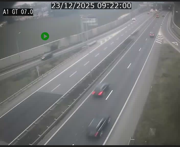 <h2>Traffic live webcam Luxembourg Cents - A1 direction Kirchberg - BK 7</h2>