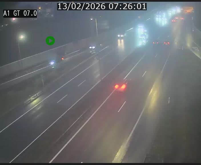 <h2>Traffic live webcam Luxembourg Cents - A1 direction Kirchberg - BK 7</h2>