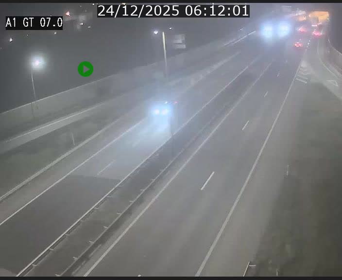 <h2>Traffic live webcam Luxembourg Cents - A1 direction Kirchberg - BK 7</h2>