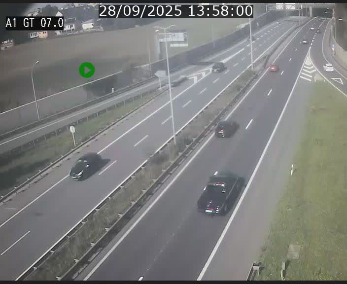 <h2>Traffic live webcam Luxembourg Cents - A1 direction Kirchberg - BK 7</h2>