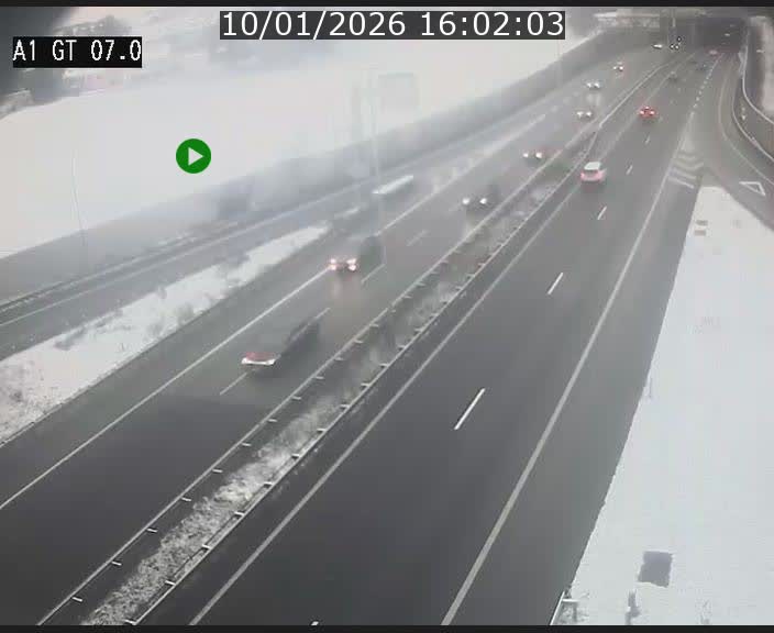 Traffic live webcam Luxembourg Cents - A1 direction Kirchberg - BK 7