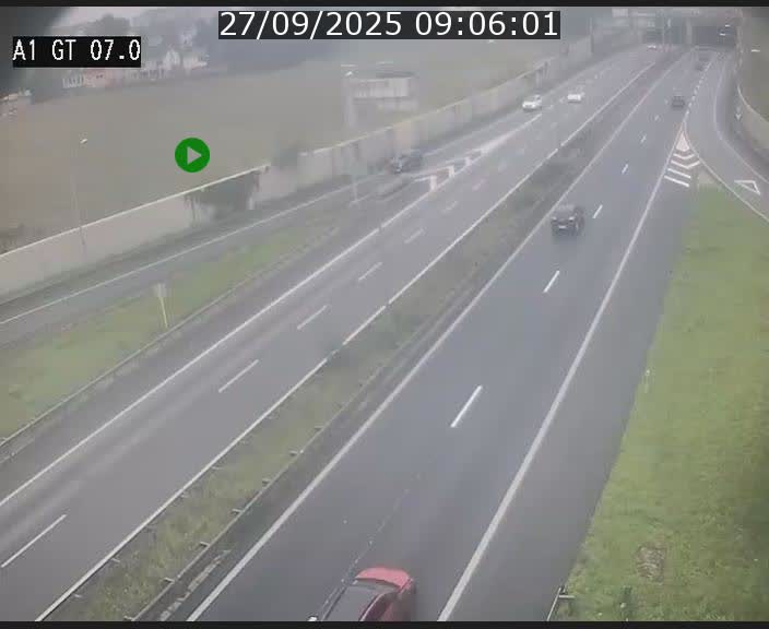 <h2>Traffic live webcam Luxembourg Cents - A1 direction Kirchberg - BK 7</h2>