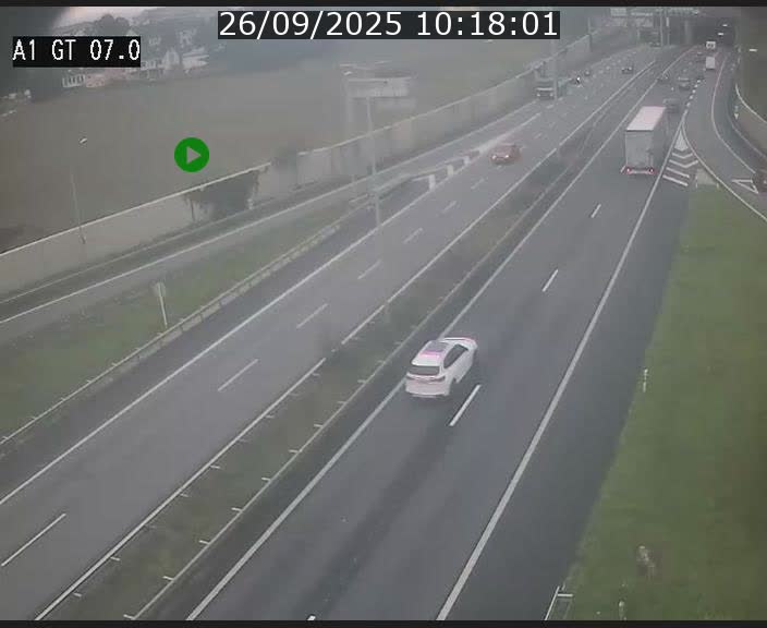 <h2>Traffic live webcam Luxembourg Cents - A1 direction Kirchberg - BK 7</h2>