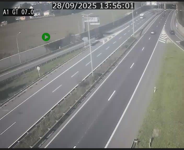 <h2>Traffic live webcam Luxembourg Cents - A1 direction Kirchberg - BK 7</h2>