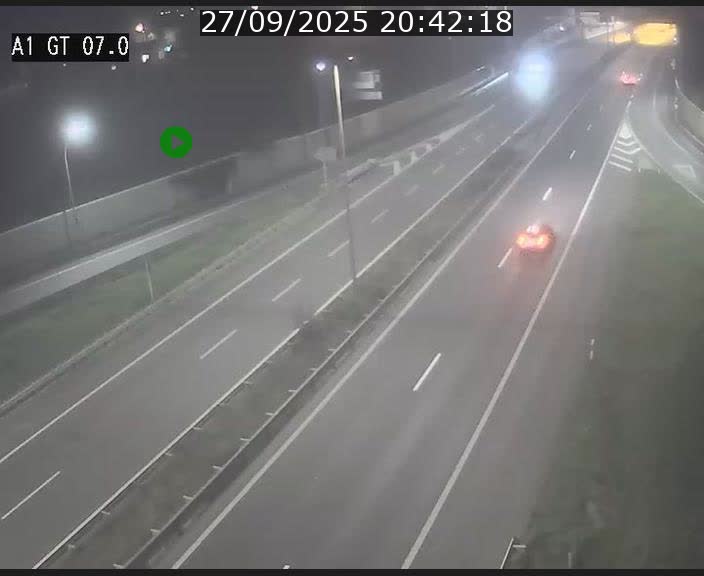 <h2>Traffic live webcam Luxembourg Cents - A1 direction Kirchberg - BK 7</h2>