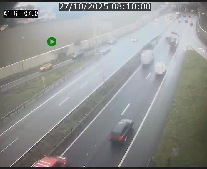 <h2>Traffic live webcam Luxembourg Cents - A1 direction Kirchberg - BK 7</h2>