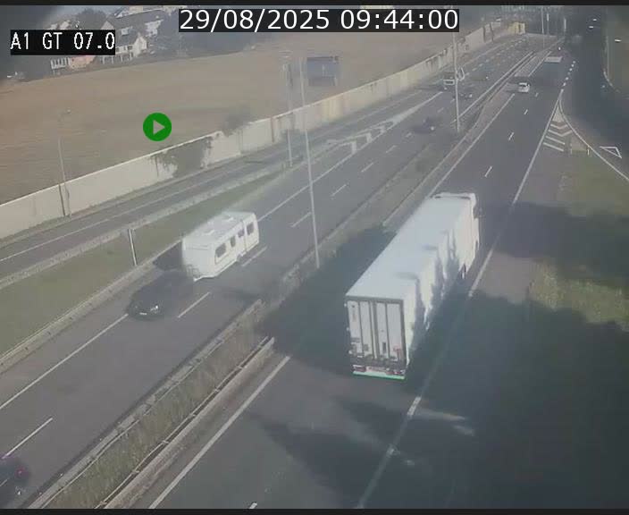 <h2>Traffic live webcam Luxembourg Cents - A1 direction Kirchberg - BK 7</h2>