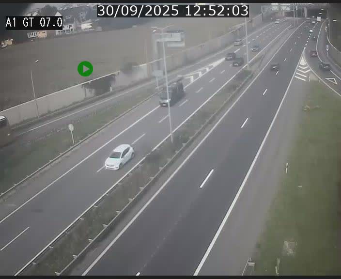 <h2>Traffic live webcam Luxembourg Cents - A1 direction Kirchberg - BK 7</h2>