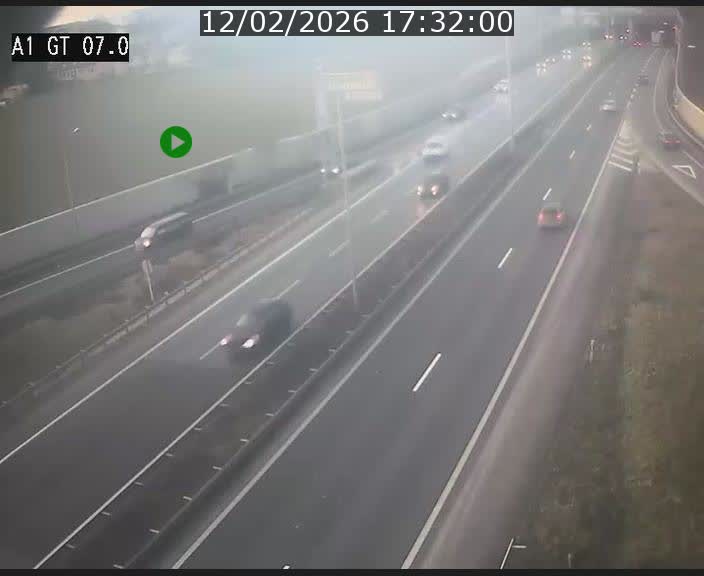 <h2>Traffic live webcam Luxembourg Cents - A1 direction Kirchberg - BK 7</h2>