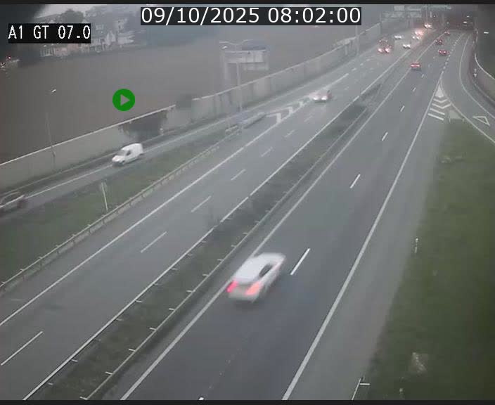 <h2>Traffic live webcam Luxembourg Cents - A1 direction Kirchberg - BK 7</h2>