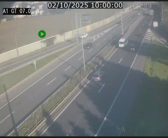 <h2>Traffic live webcam Luxembourg Cents - A1 direction Kirchberg - BK 7</h2>