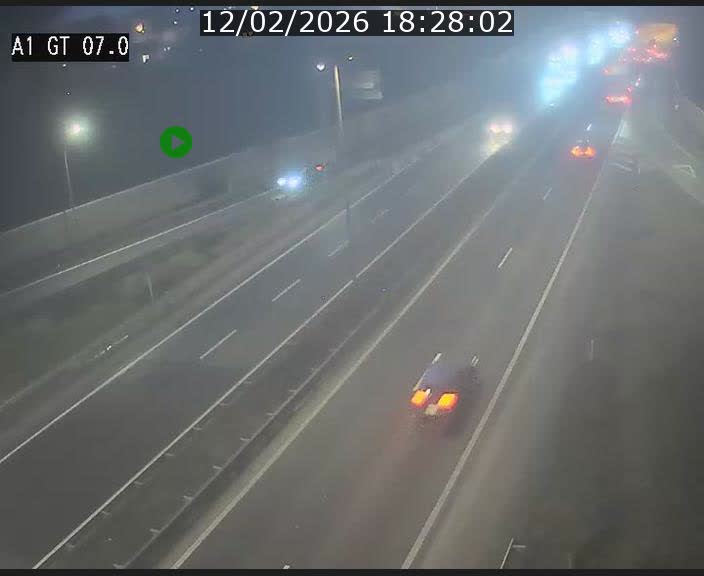 <h2>Traffic live webcam Luxembourg Cents - A1 direction Kirchberg - BK 7</h2>