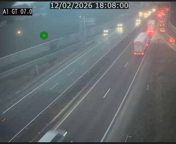 <h2>Traffic live webcam Luxembourg Cents - A1 direction Kirchberg - BK 7</h2>