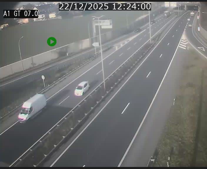 <h2>Traffic live webcam Luxembourg Cents - A1 direction Kirchberg - BK 7</h2>