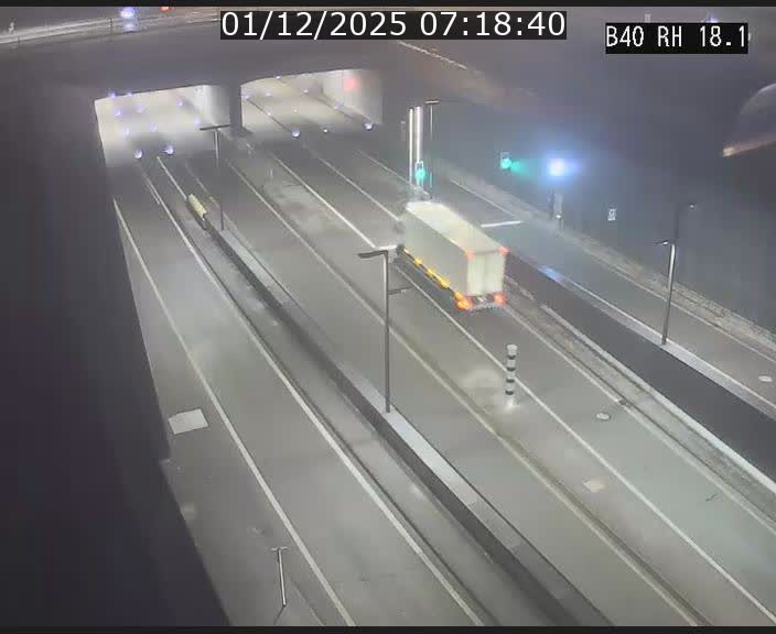 <h2>Webcam sur la route de contournement d'Esch-Belval avant le tunnel Central Gate au niveau de la porte de France et du radar fixe</h2>
