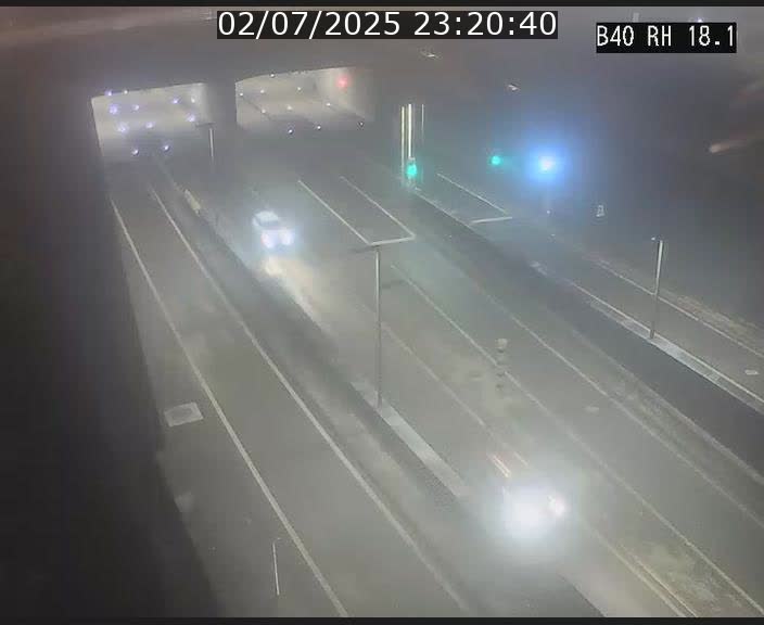 <h2>Webcam sur la route de contournement d'Esch-Belval avant le tunnel Central Gate au niveau de la porte de France et du radar fixe</h2>