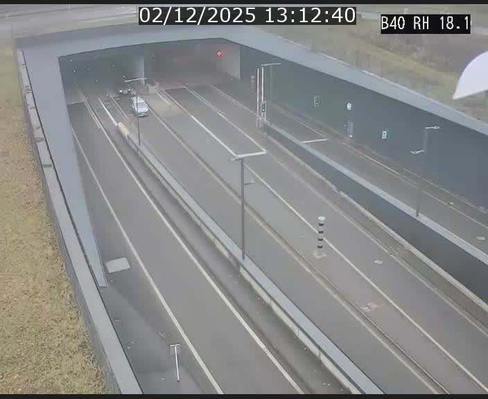 <h2>Webcam sur la route de contournement d'Esch-Belval avant le tunnel Central Gate au niveau de la porte de France et du radar fixe</h2>
