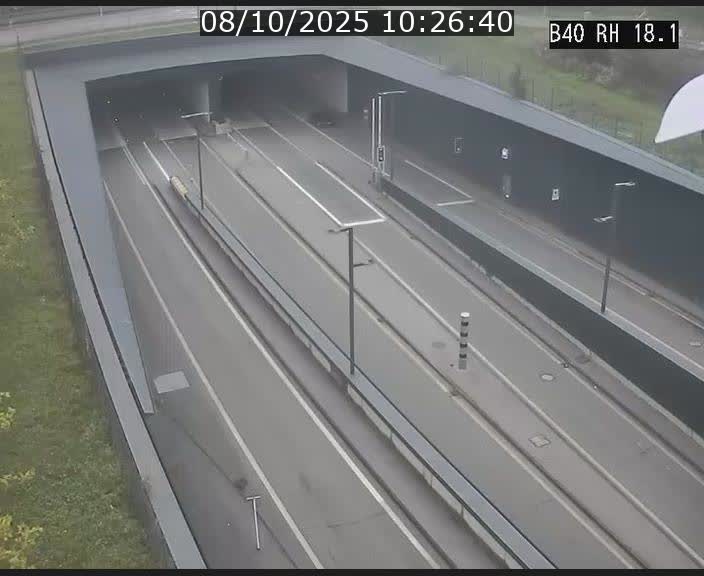 <h2>Webcam sur la route de contournement d'Esch-Belval avant le tunnel Central Gate au niveau de la porte de France et du radar fixe</h2>