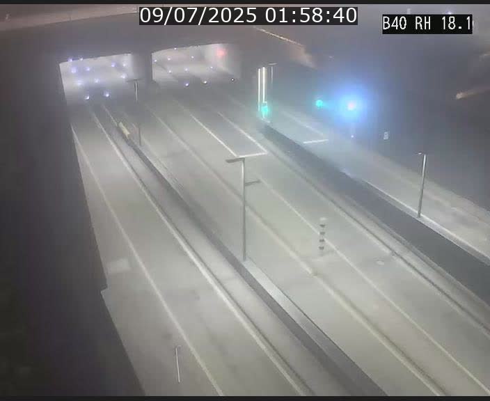 <h2>Webcam sur la route de contournement d'Esch-Belval avant le tunnel Central Gate au niveau de la porte de France et du radar fixe</h2>