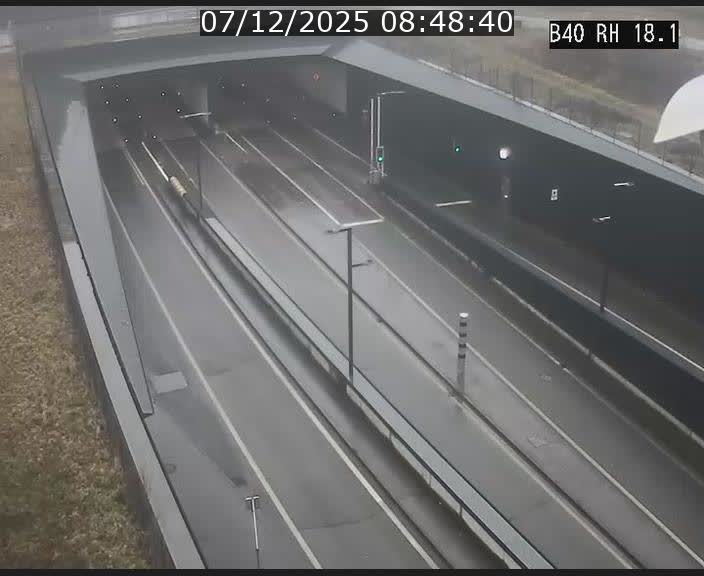 <h2>Webcam sur la route de contournement d'Esch-Belval avant le tunnel Central Gate au niveau de la porte de France et du radar fixe</h2>