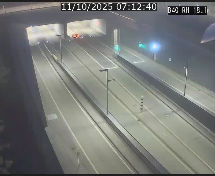 <h2>Webcam sur la route de contournement d'Esch-Belval avant le tunnel Central Gate au niveau de la porte de France et du radar fixe</h2>